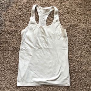 GUC lululemon White Swiftly Racerback Tank Sz 8